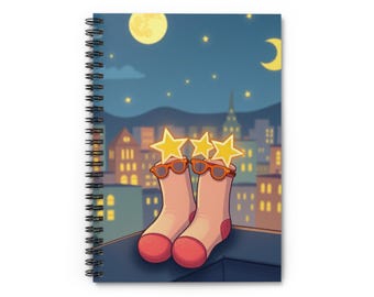 Starry Socks in the City Notebook