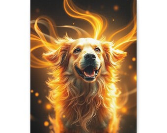 Golden Retriever Energy Burst