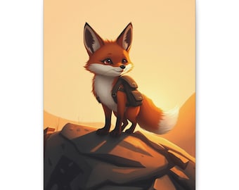 Determined Desert Fox Canvas Print