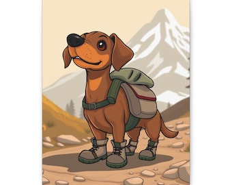 Gl Zen Determined Dachshund Canvas Print