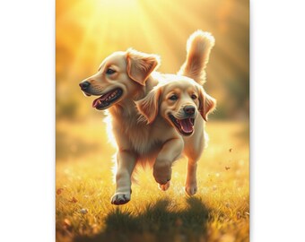 Golden Retriever in a Sunbeam
