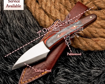 Custom Handmade Stainless Steel kiridashi Hunting Knife Camping Tool Personalized Engraved Knife Gift For Dad Christmas Gift Birthday Gift