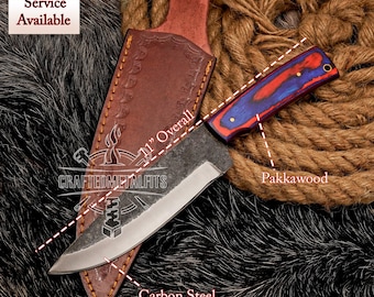 11" op maat gemaakt koolstofstaal CAMPING SKINNER MES gepersonaliseerd skinner gegraveerd mes cadeau voor echtgenoot verjaardagscadeau bruidsjonkers cadeau