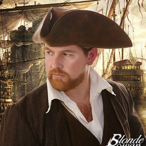 Swashbuckler Leather Tricorn