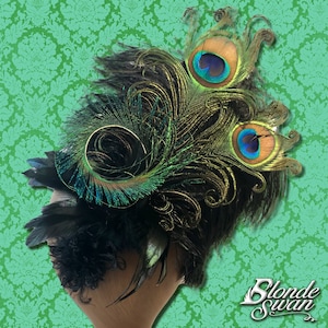 Feather Hat Clip Multiple Color Options image 1
