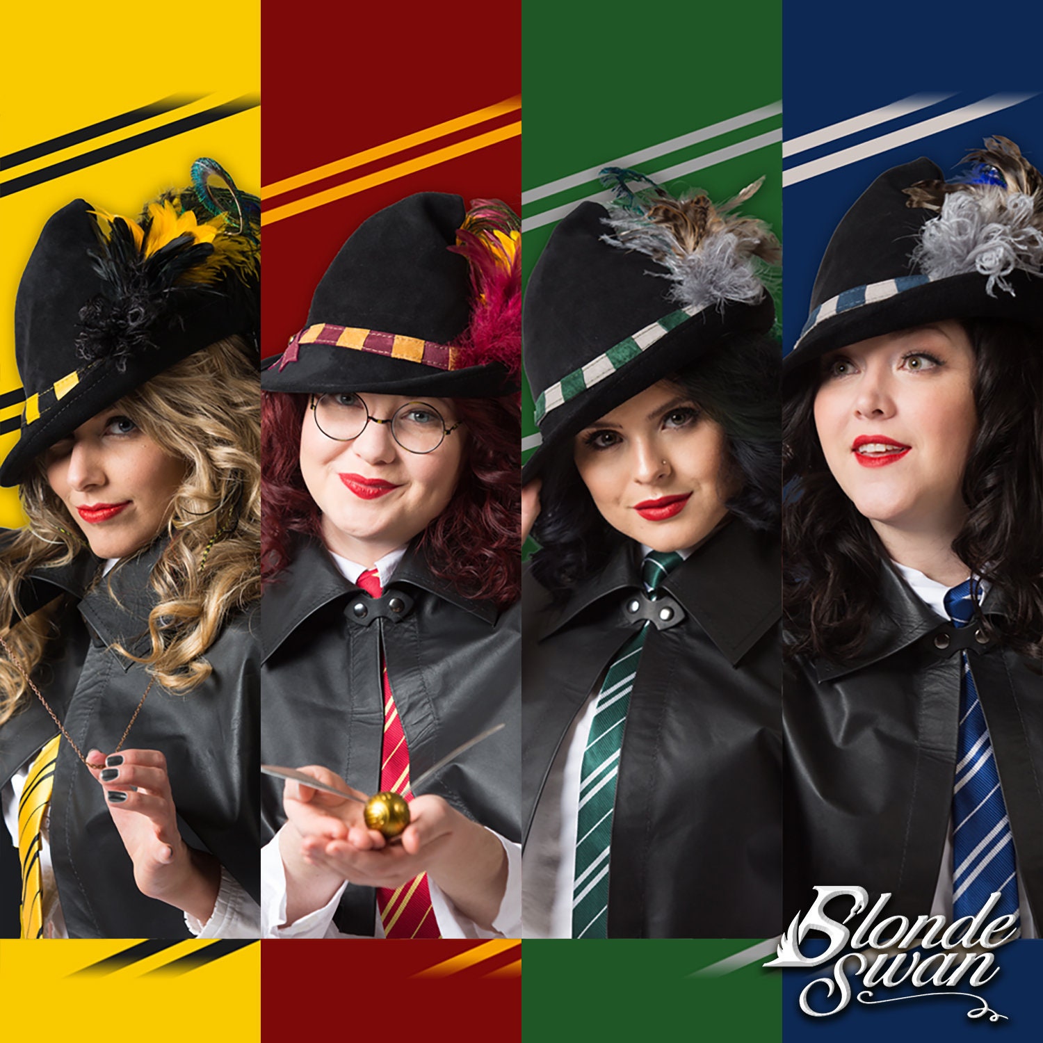 Hogwarts House Inspired Witch Hats 