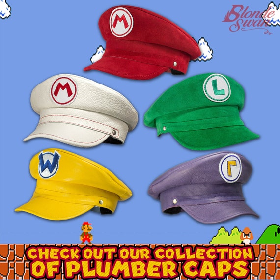 Mario Inspired Plumber Cap - Etsy