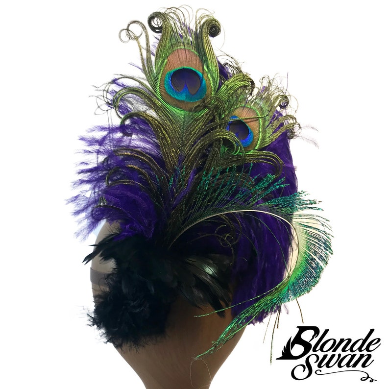Feather Hat Clip Multiple Color Options image 3