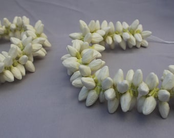 Jesmin Bridal Hair Gajra: Floral Wedding Hair Garland