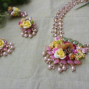 Flower jewelry haldi flower haldi jewelry haldi jewelry haldi flower jewelry bridal haldi jewelry haldi jewelry set indian haldi jewelry