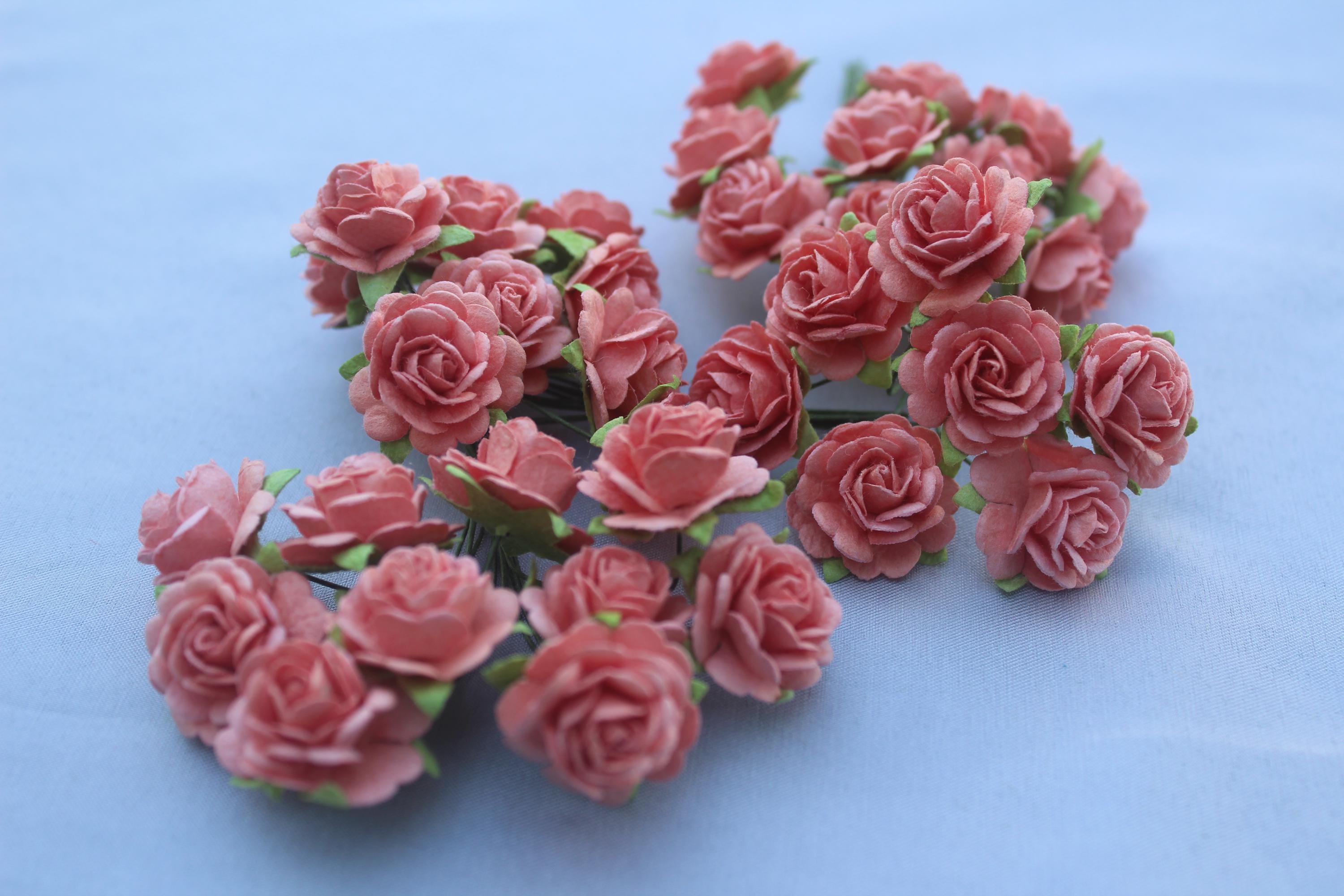 Mulberry Paper Roses: 20mm Mini Flowers, DIY Crafting Supplies - Etsy