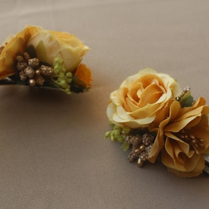 Silk Rose Hair Clip: Handmade Floral Accessory