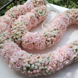 South Asian Wedding Garland Set: Silk Flower Varmala Jaimala