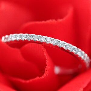 Half Eternity Diamond Ring – Classic 14K Gold Band – Stackable Wedding Ring – Yellow, White, Rose Gold – Timeless Fine Jewelry for Her