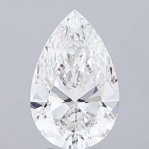 4.53 CT Pear Cut Lab Diamond F VVS2 | Elegant Loose Diamond for Custom Jewelry & Anniversary Rings