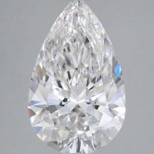 4.34 CT Pear Lab Grown Diamond E VS2 | Rare Large Loose Diamond for Exclusive Custom Jewelry Designs