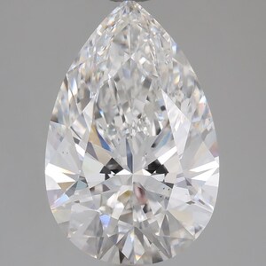 4.01 Ct E VS2 Pear Lab-Grown Diamond, Excellent Cut, Certified, Ethical & Affordable Loose Stone for Engagement Ring