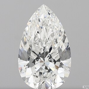 4.58 CT Pear Cut E VS1 Lab Created Diamond | High-Quality Loose Diamond for Wedding & Custom Jewelry