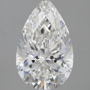 4.35 CT Pear Brilliant Cut G VS1 Lab Grown Diamond | Ideal Loose Diamond for Statement Jewelry & Wedding Rings