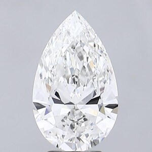 4.01 CT Pear Brilliant Cut Lab Created Diamond F VS1 | Perfect for Unique Bridal Jewelry & Anniversary Gifts