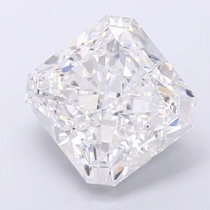 4.45 CT Radiant Cut Lab Grown Diamond For halo Ring