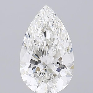 5.59 Carat Pear Cut Diamond G Color VVS2 Clarity – Lab-Grown Diamond for Engagement Ring Wedding Jewelry Valentine's Gift
