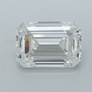 5 Carat Emerald Cut Diamond F Color VS1 Clarity – Lab-Grown Diamond for Engagement Ring Wedding Jewelry Valentine&#39;s Gift