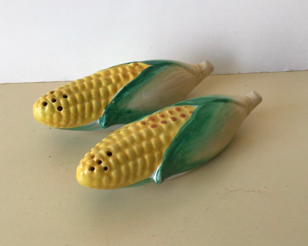 Vintage Japan Cute Ears of Corn Salt and Pepper Shakers Etsy