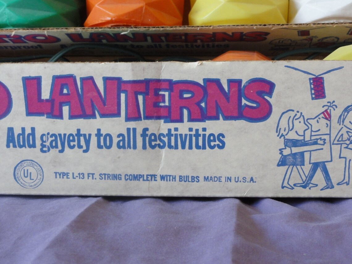 REDUCED Vintage 60's Patio Party Lights Lanterns Tiki by Etsy