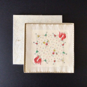 Vintage NIB cóctel papel servilletas gallo Martini gafas hechas en Inglaterra
