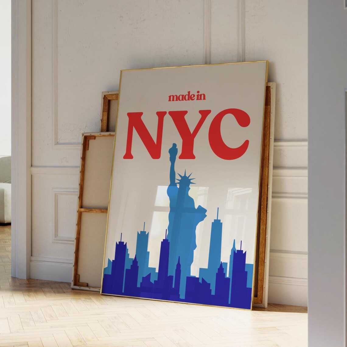 NYC Poster, New York City Travel Wall Art Print, Retro NYC Print for ...