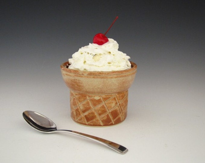 Ice Cream Cone Bowls Country Style Wheel Thrown Pottery Etsy