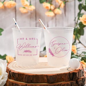 Bicchieri di plastica personalizzati da 12/16 once per matrimonio, bicchieri di plastica personalizzati, bomboniere per matrimonio, bomboniere per matrimonio per animali domestici, bomboniere con bicchieri di plastica personalizzati