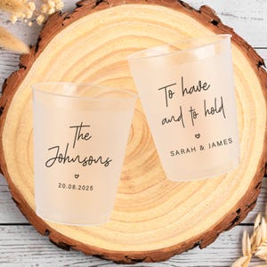 Bicchieri di plastica personalizzati da 12/16 once per matrimonio, bicchieri di plastica personalizzati, bomboniere per matrimonio, da avere e da tenere, bicchieri di plastica personalizzati