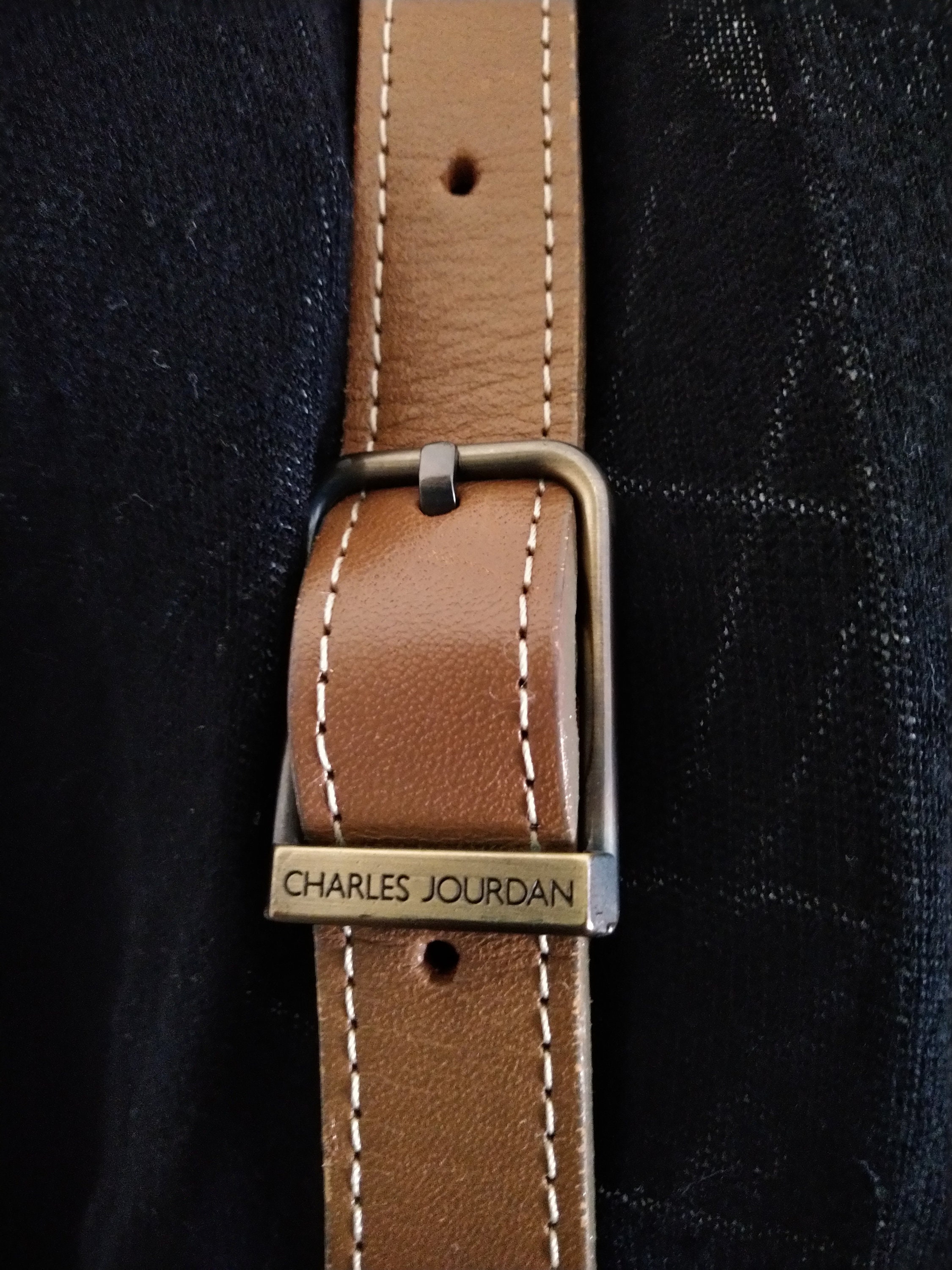 バッグ CHARLES JOUDAN Actif CHARLES JOURDAN Actif. Tan and Olive Vinyl and Leather