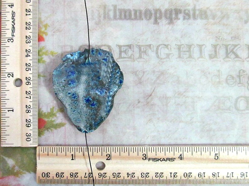 Ceramic bead clay beads pottery beads Focal Bead Handmade bead # 12 Face Bead