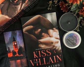 Kiss A Villain Signed Paperback | Model Cover