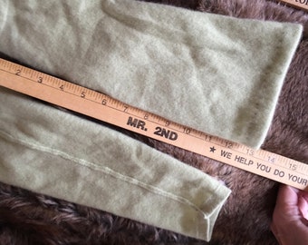 Pale Green Pure Cashmere Arm Warmers, Leg Warmers