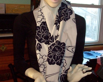 Handmade Traditional Japanese Pattern Cotton Scarf or Shawl