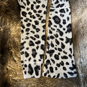Leopard Cashmere Arm or Leg warmers