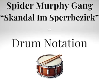 Scandal In The Restricted Area – Drum Lesson / Educational Exercise (Inspired by Spider Murphy Gang)