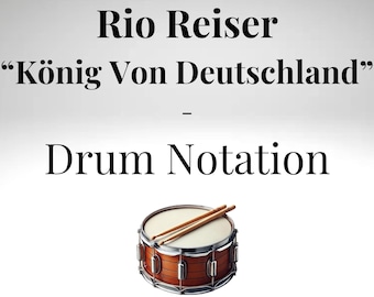 König Von Deutschland - Drum Lesson / Educational Exercise (Inspired by Rio Reiser)