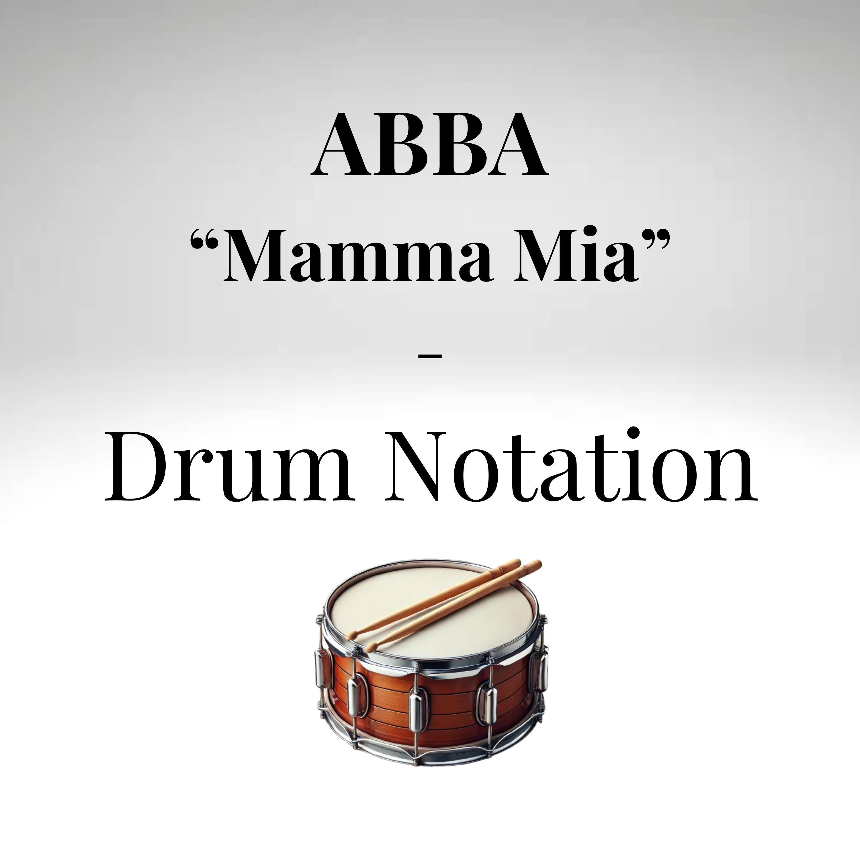 Mamma Mia – Drum Lesson / Educational Exercise (Inspired by ABBA)