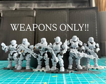 Armi del team Noble compatibili con Halo Mega Construx