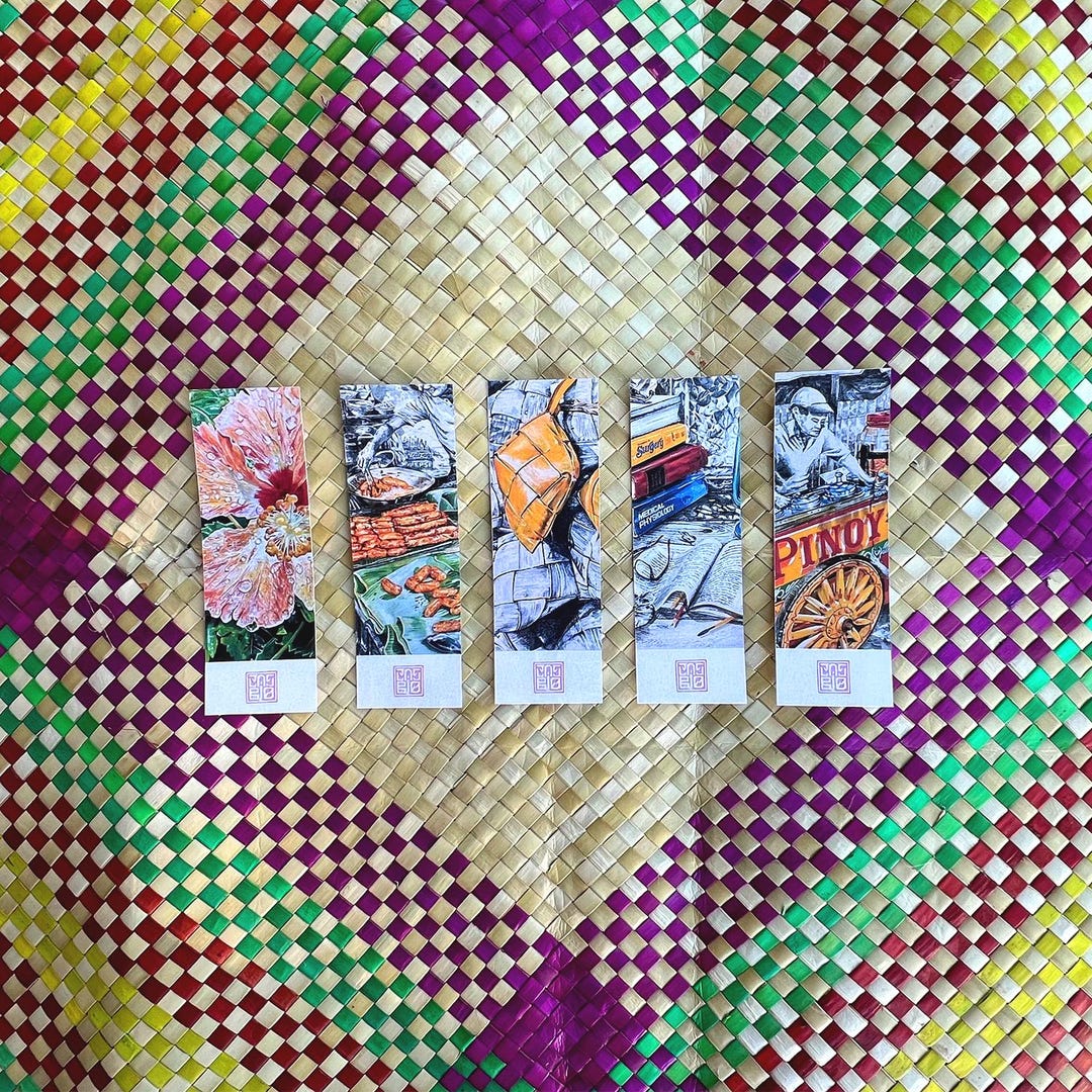 Pinoy Artist Notebook Set of (5) Filipino Themed Bookmarks - Pinoy Heritage Paintings© - Etsy