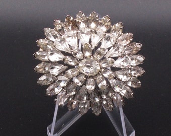 Rhinestone Cluster Brooch, Vintage 1950  Rhinestone Jewelry, Mothers Day