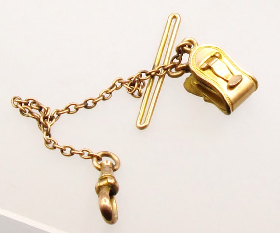 Antique Victorian, Edwardian GP Watch Chain with … - image 5