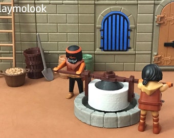 Medieval miniature 3d printing oil mill Bethlehem-figure Playmobil and accessories not included