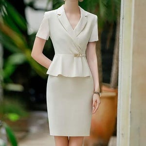 cream colored knee length dress Elegant Knee Length Lace Casual Dress for Cocktail