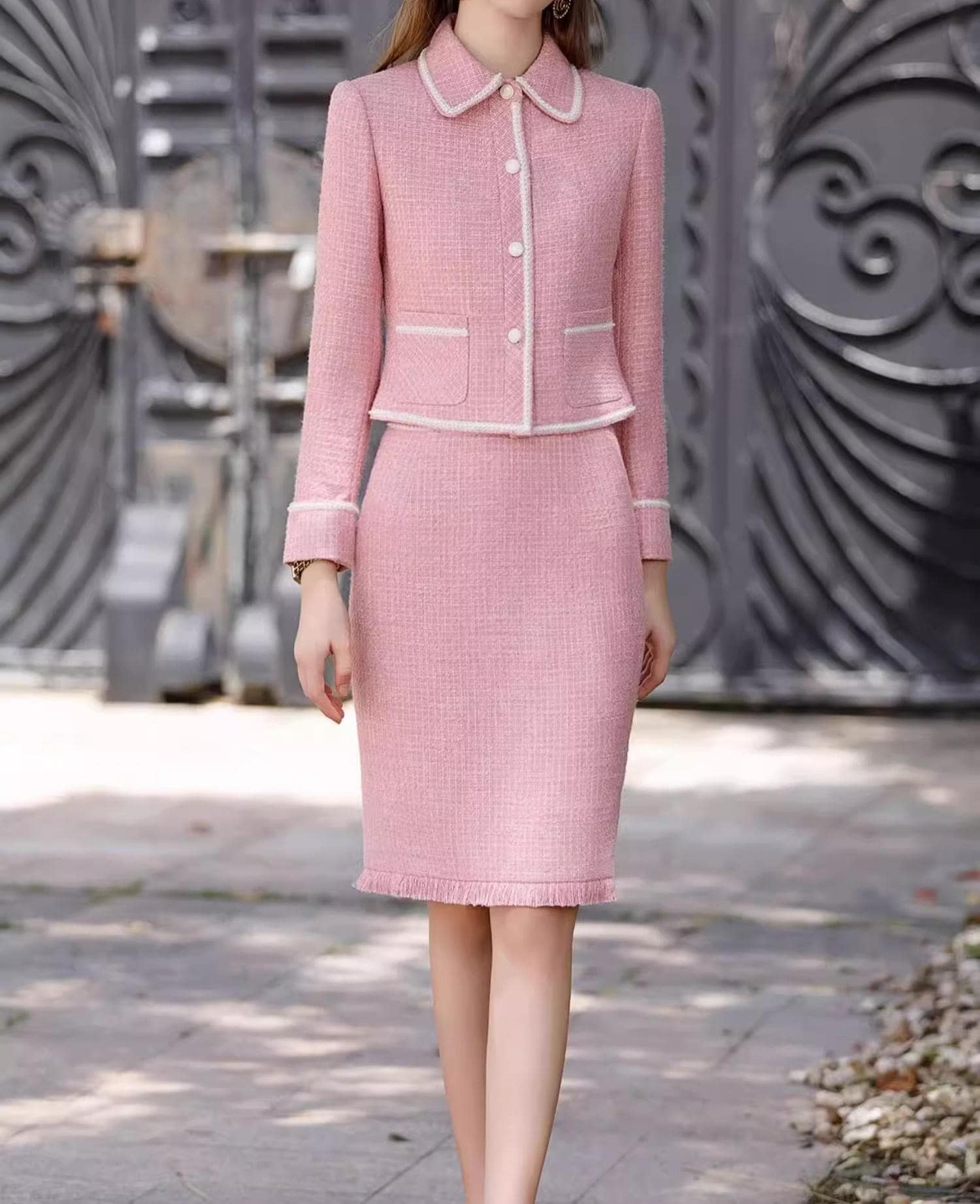 Wool Skirt Outfit Ideas Pink Pencil Skirt Xs Crew Skirts J Crew